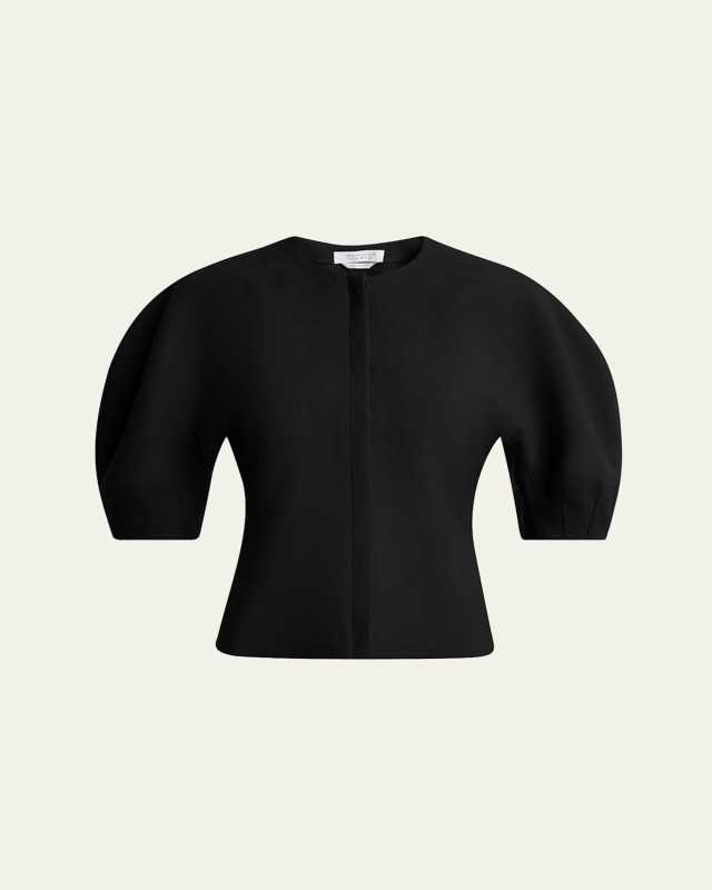 Waverly Curved-Sleeve Top